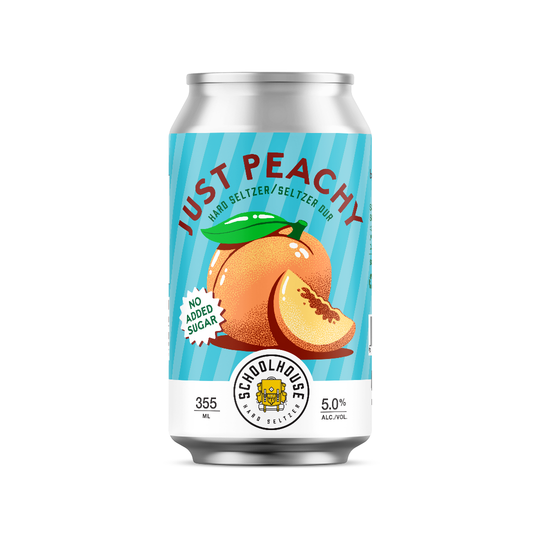Schoolhouse Just Peachy Hard Seltzer | 355ml Can 6 pack