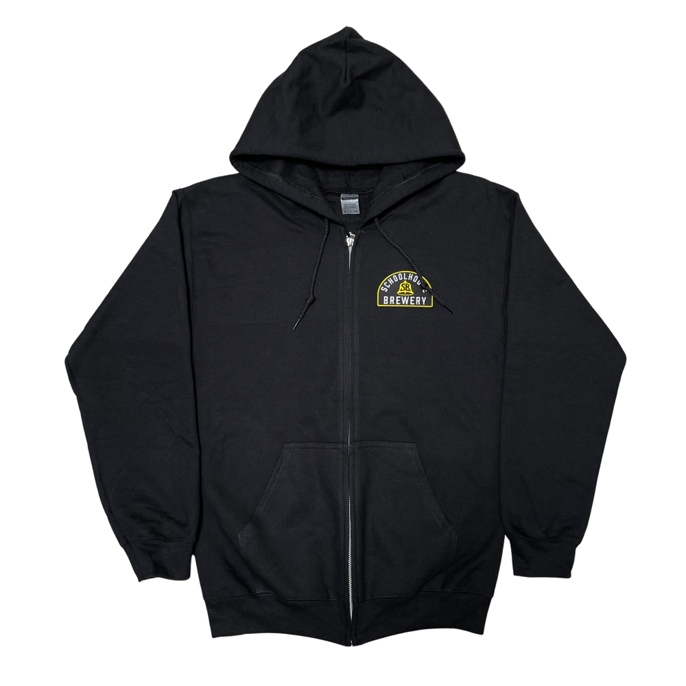 Schoolhouse Full Zip Hoodie (Black)
