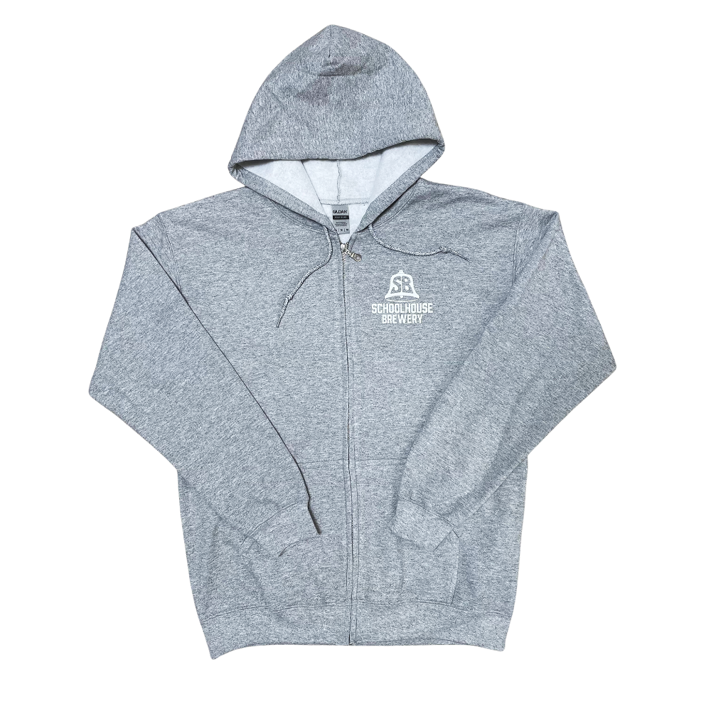 Schoolhouse Full Zip Hoodie (Grey)