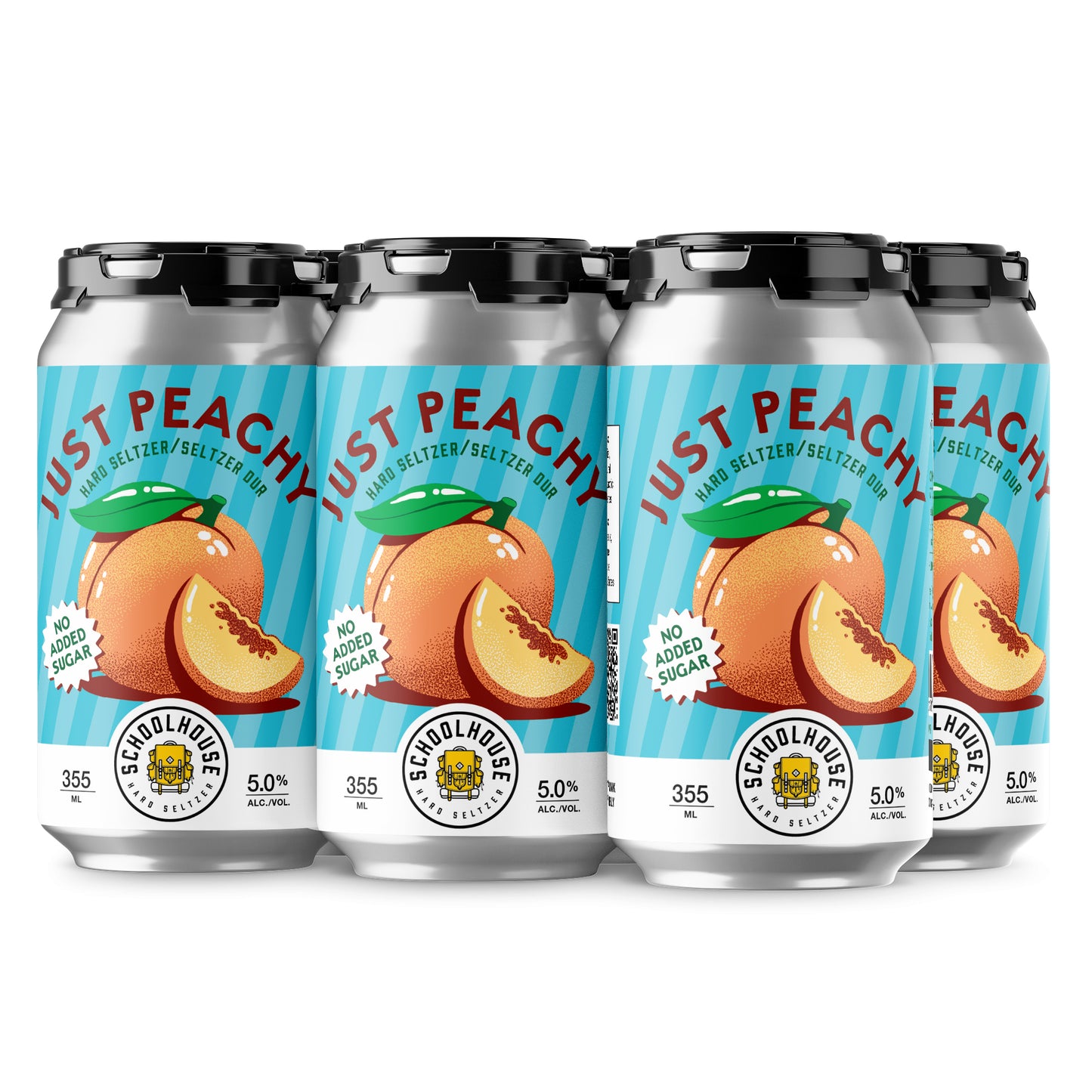 Schoolhouse Just Peachy Hard Seltzer | 355ml Can 6 pack